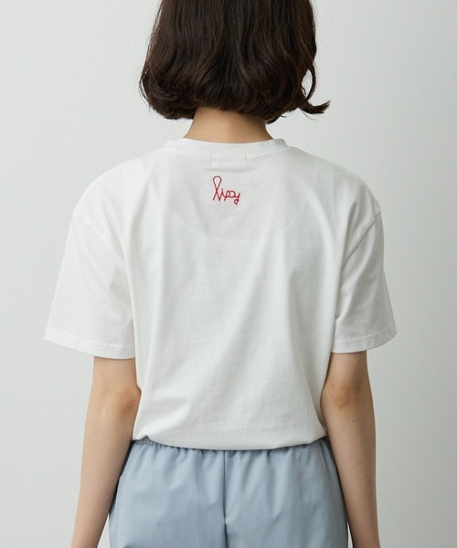 Lipoy tシャツ 半袖 ニンジンくん刺繍入り半袖T レディース : ZOZOTOWN