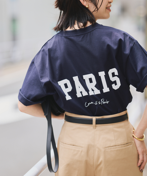 tシャツ 「一部店舗限定」PARIS ロゴTシャツ レディース
