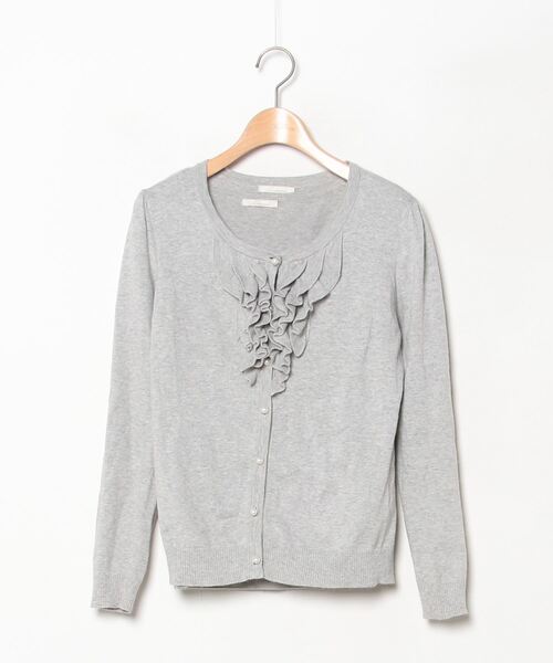 Aveniretoile 「Aveniretoile」 フリルニットアンサンブル 36 グレー