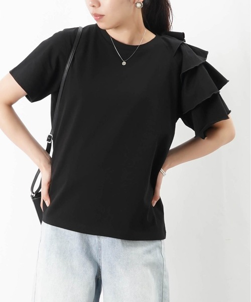 tシャツ LC/LLL ドライアシメフリルカットソー レディース LADY LUCK LUCA tシャツ LC/LLL ドライアシメフリルカットソー