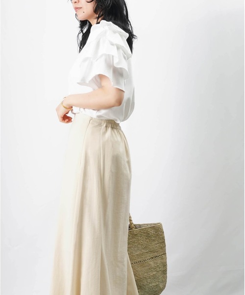 tシャツ LC/LLL ドライアシメフリルカットソー レディース LADY LUCK LUCA tシャツ LC/LLL ドライアシメフリルカットソー