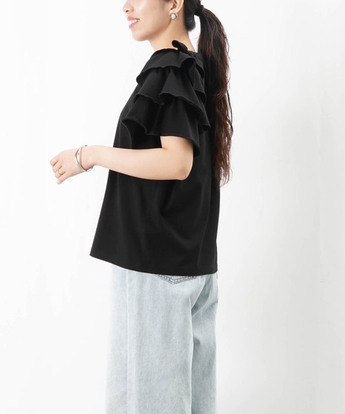 tシャツ LC/LLL ドライアシメフリルカットソー レディース LADY LUCK LUCA tシャツ LC/LLL ドライアシメフリルカットソー