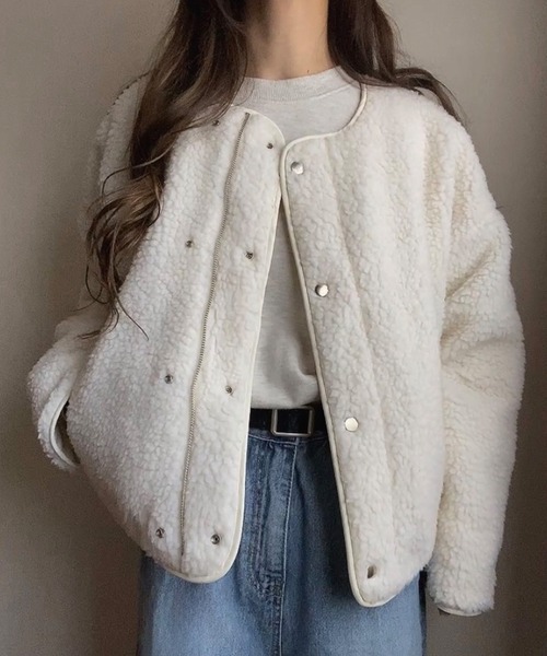 「FILLOU」 ブルゾン LARGE ブラック レディース_画像8