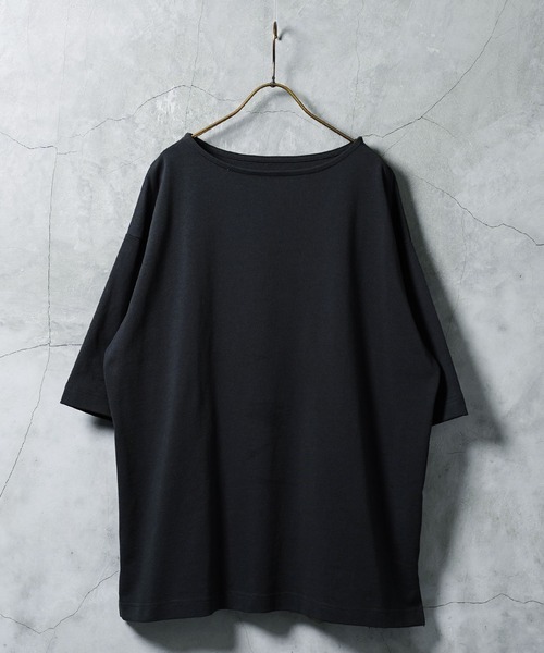 メンズ半袖Tシャツ、カットソー（襟首タイプ：ボートネック