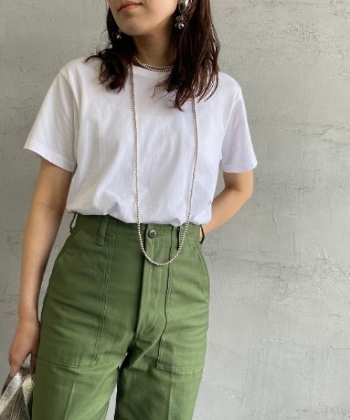 「HANES」 半袖Tシャツ S ホワイト レディース