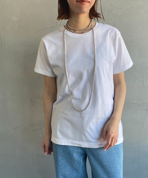「HANES」 半袖Tシャツ S ホワイト レディース
