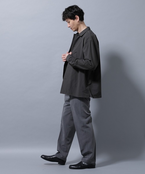 NANO universe（ナノ・ユニバース） シャツ ストレッチワイドシャツ