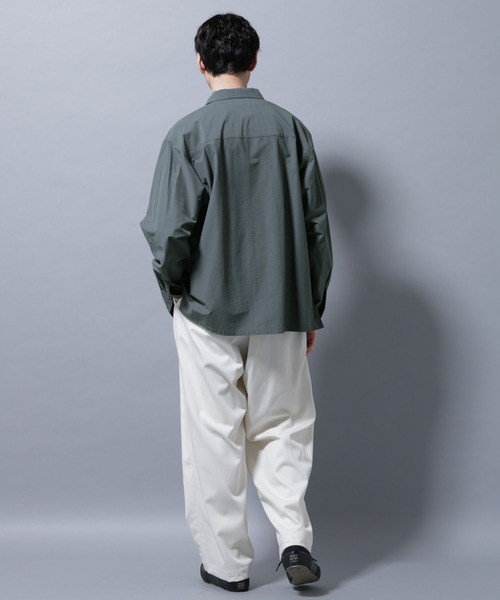 NANO universe（ナノ・ユニバース） シャツ ストレッチワイドシャツ