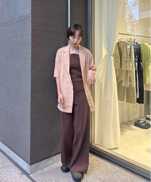 Ameri（アメリ） オールインワン WAVE TANK KNIT SETUP レディース