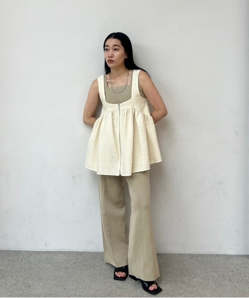 Ameri（アメリ） オールインワン WAVE TANK KNIT SETUP レディース
