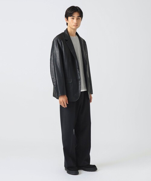 BEAMS HEART ジャケット テーラードジャケット フェイクレザー