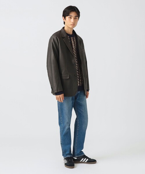BEAMS HEART　ジャケット L BEAMS HEART ジャケット テーラードジャケット フェイクレザー
