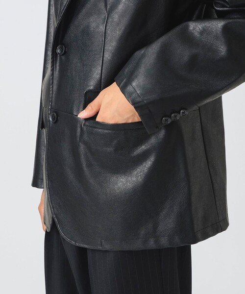 BEAMS HEART ブラック レザージャケット BEAMS HEART 黒 レザージャケット M - メルカリ