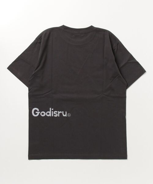 「Godisru」 半袖Tシャツ SMALL チャコールグレー メンズ