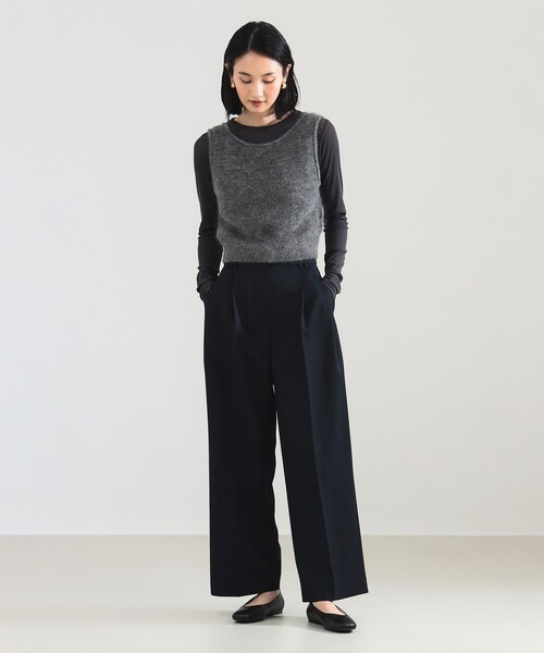 Demi-Luxe BEAMS（デミルクス ビームス） ベスト ジレ モヘヤ ニット