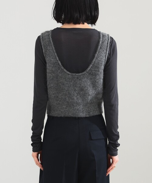 Demi-Luxe BEAMS（デミルクス ビームス） ベスト ジレ モヘヤ ニット