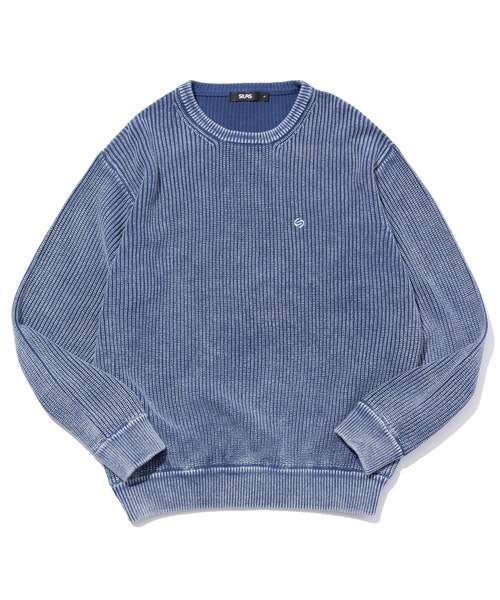 SILAS（サイラス） セーター ニット SULFUR DYED CREW NECK KNIT