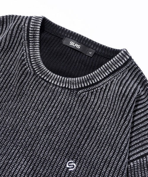 SILAS（サイラス） セーター ニット SULFUR DYED CREW NECK KNIT 