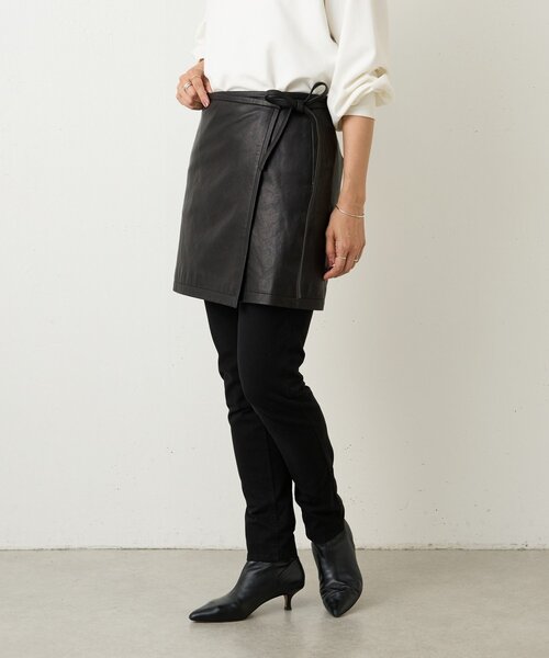 BEARDSLEY（ビアズリー） スカート 「15 quinze」レザー巻きスカート