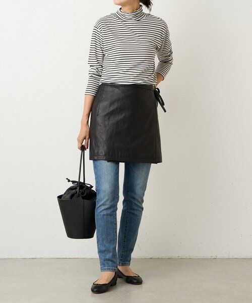 BEARDSLEY（ビアズリー） スカート 「15 quinze」レザー巻きスカート