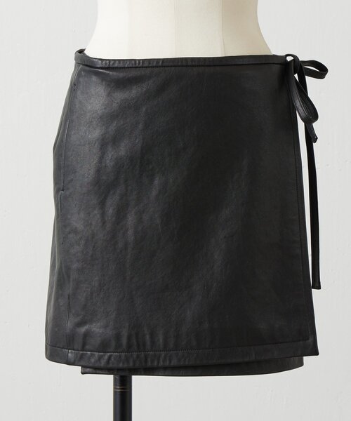 BEARDSLEY（ビアズリー） スカート 「15 quinze」レザー巻きスカート