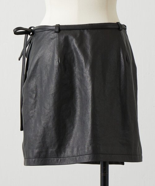BEARDSLEY（ビアズリー） スカート 「15 quinze」レザー巻きスカート