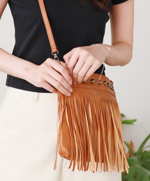ROOP TOKYO ショルダーバッグ バッグ Fringe Studs Mini Bag