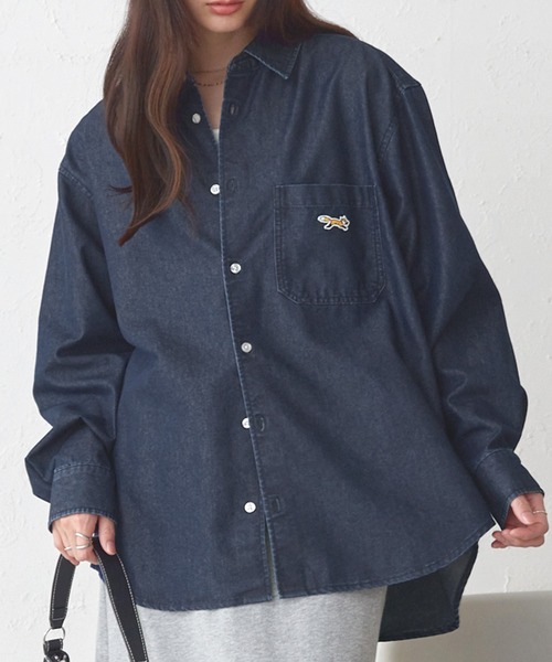 PENNEYS（ペニーズ） ブラウス シャツ 別注 THE FOX ロゴ ワンポイント