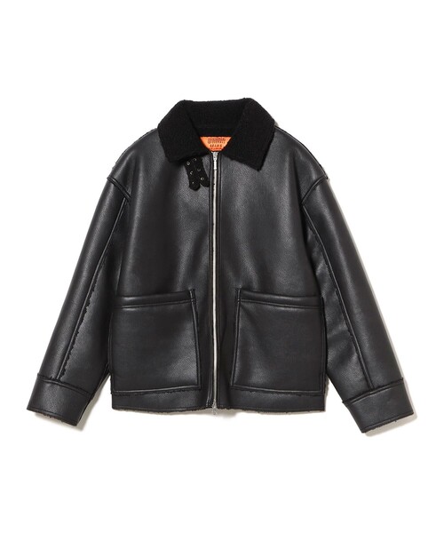 gジャン型　レザージャケット universal overall UNIVERSAL OVERALL（ユニバーサルオーバーオール） ブルゾン アウター