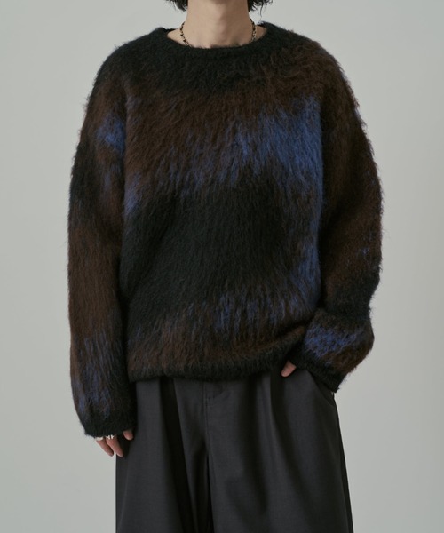 Lui's グラデーションニット Lui's（ルイス） セーター ニット グラデーションシャギーニット