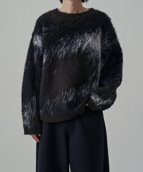 Lui's グラデーションニット Lui's（ルイス） セーター ニット グラデーションシャギーニット