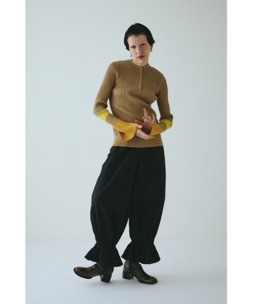 HeRIN.CYE パンツ Frill hem balloon pants フリルヘムバルーンパンツ
