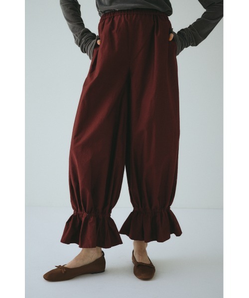 HeRIN.CYE パンツ Frill hem balloon pants フリルヘムバルーンパンツ