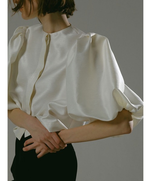 「enchainement」 半袖ブラウス フリー オフホワイト レディース_画像2