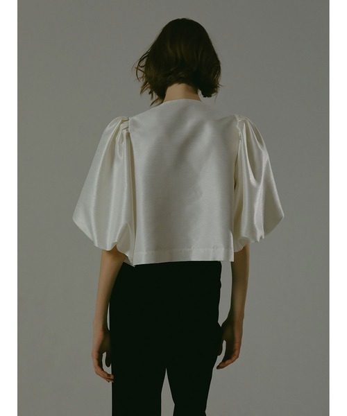 「enchainement」 半袖ブラウス フリー オフホワイト レディース_画像5