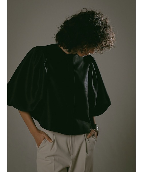 「enchainement」 半袖ブラウス フリー オフホワイト レディース_画像8