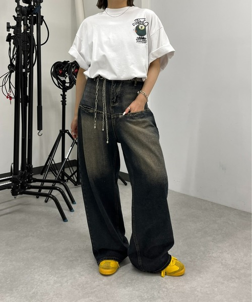 「WHO'S WHO gallery」 「COOPER」半袖Tシャツ FREE ホワイト レディース_画像4