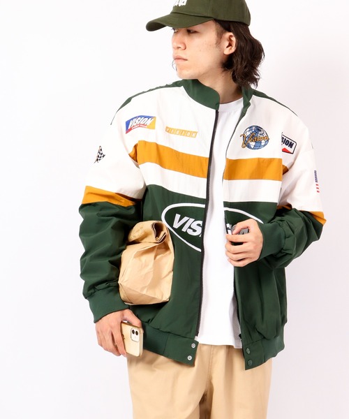 「VISION STREET WEAR」 ジップアップブルゾン L ネイビー メンズ_画像4