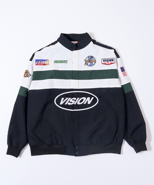 「VISION STREET WEAR」 ジップアップブルゾン L ネイビー メンズ_画像5