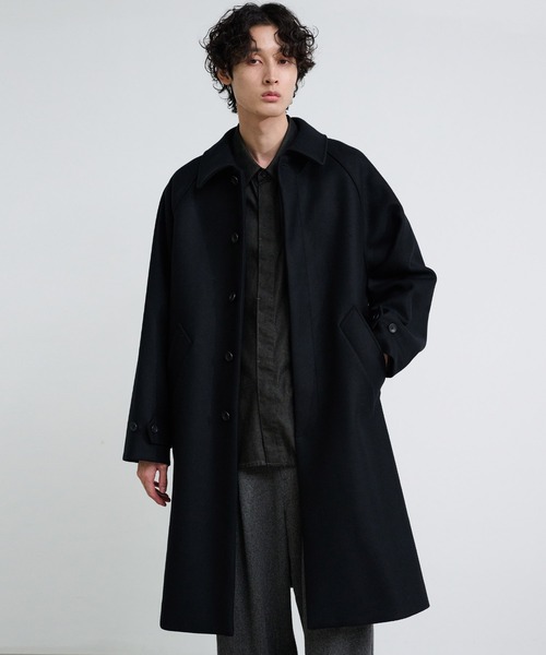 PUBLIC TOKYO コート PUBLIC TOKYO（パブリックトウキョウ） ステンカラーコート 3 ブラック