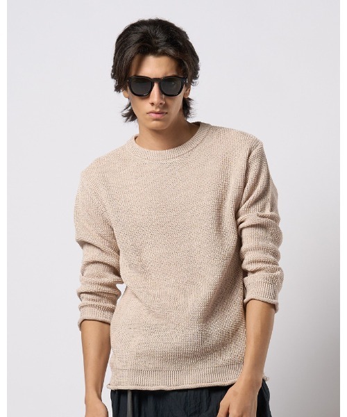 wjk サマーニット セーター ニット GIMA crew summer knit メンズ