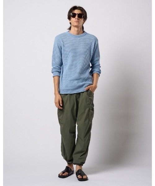 wjk サマーニット セーター ニット GIMA crew summer knit メンズ