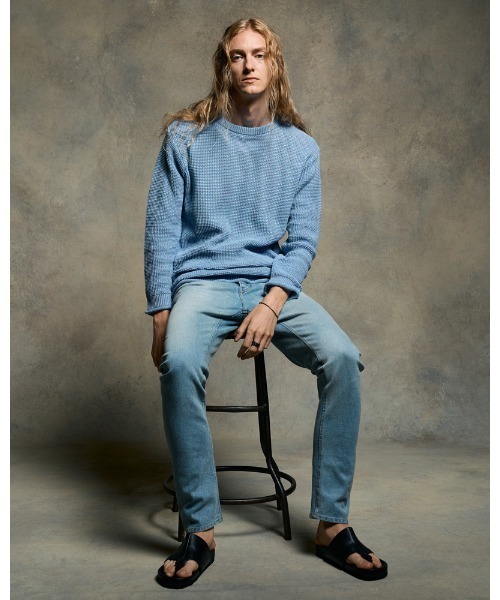 wjk サマーニット セーター ニット GIMA crew summer knit メンズ