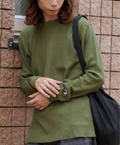 Champion（チャンピオン） tシャツ LONG SLEEVE T-SHIRT ワッフルT