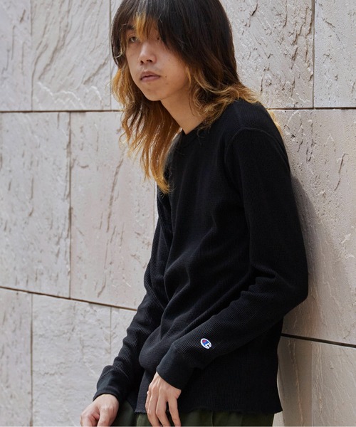 Champion（チャンピオン） tシャツ LONG SLEEVE T-SHIRT ワッフルT