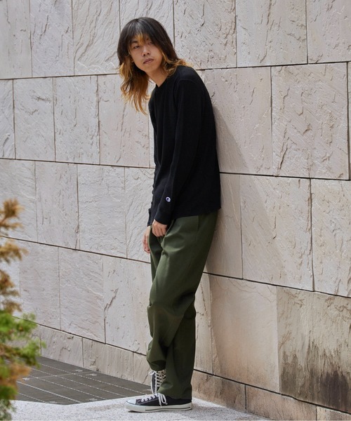 Champion（チャンピオン） tシャツ LONG SLEEVE T-SHIRT ワッフルT