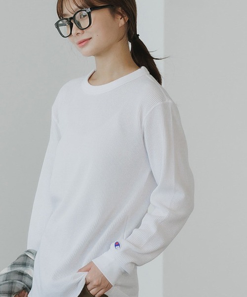 champion ワッフルラグランT Champion（チャンピオン） tシャツ LONG SLEEVE T-SHIRT ワッフルT