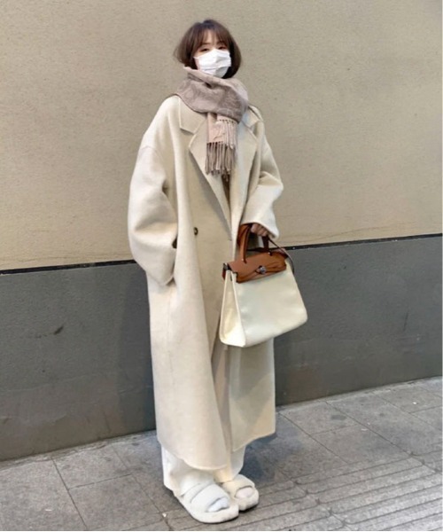 Mejoul コート チェスターコート メルトンライク ドロップショルダー