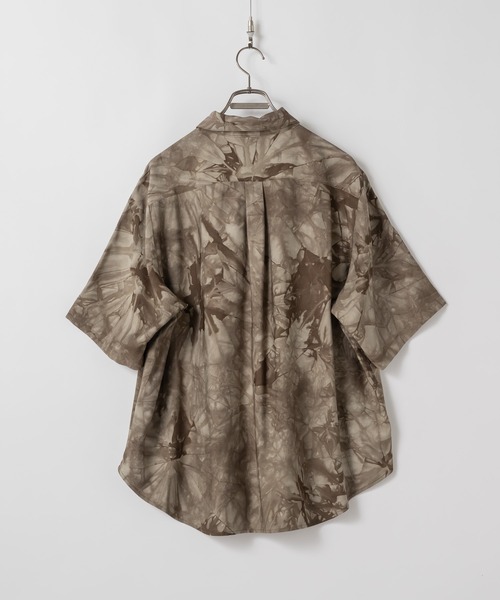 「Casper John」 半袖シャツ MEDIUM ベージュ メンズ_画像3