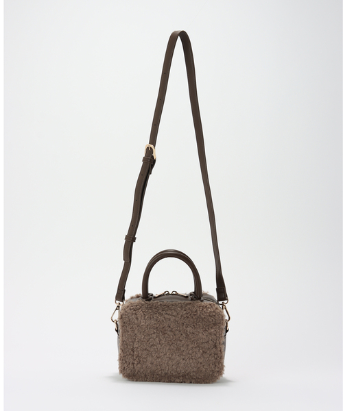 MIAN（ミアン） ショルダーバッグ バッグ ボア2WAYミニボストンバッグ